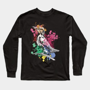 Watercolor Bird Long Sleeve T-Shirt